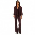 Blusa de seda violeta
